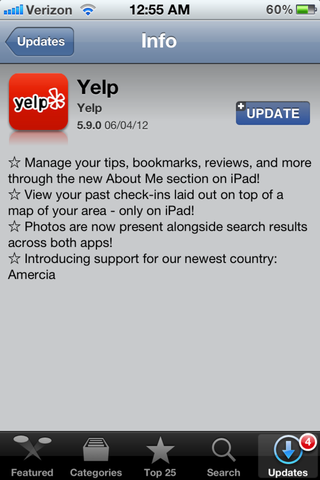 Illustration for article titled Yelp for iOS Has Added Support for New Country, Amercia